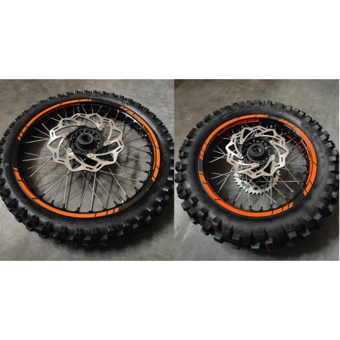 Колеса в зборі (диски гальм.+зірка+шина) ENDURO 19/16 (перед+зад) -- Terrax 250 NEW 2019