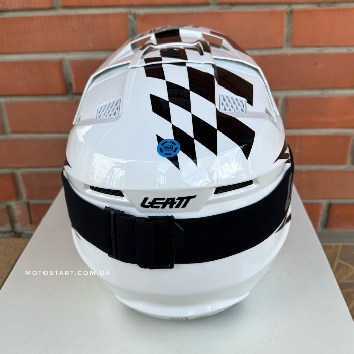 Шолом LEATT Moto 3.5 Helmet + Goggle [White]
