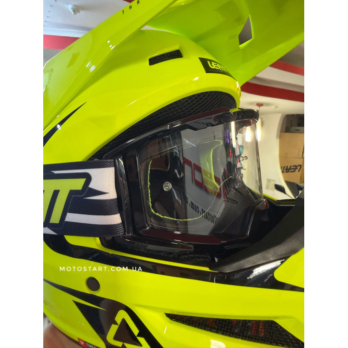 Шолом LEATT Moto 3.5 Helmet + Goggle [Neon Yellow]