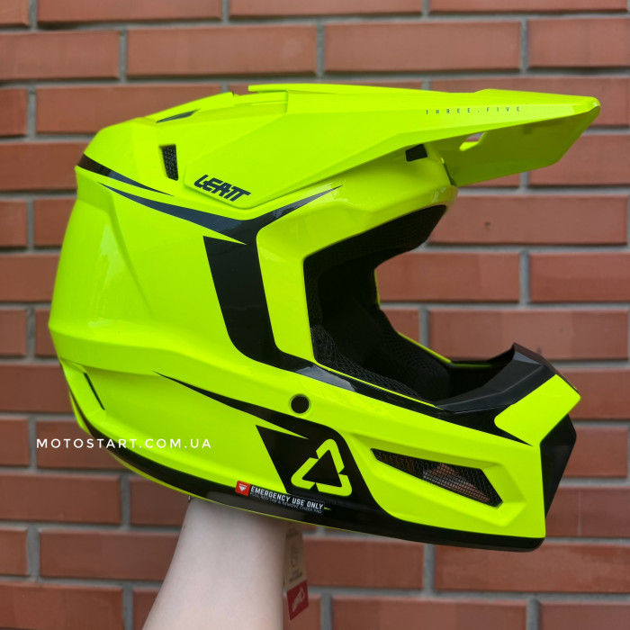 Шолом LEATT Moto 3.5 Helmet + Goggle [Neon Yellow]