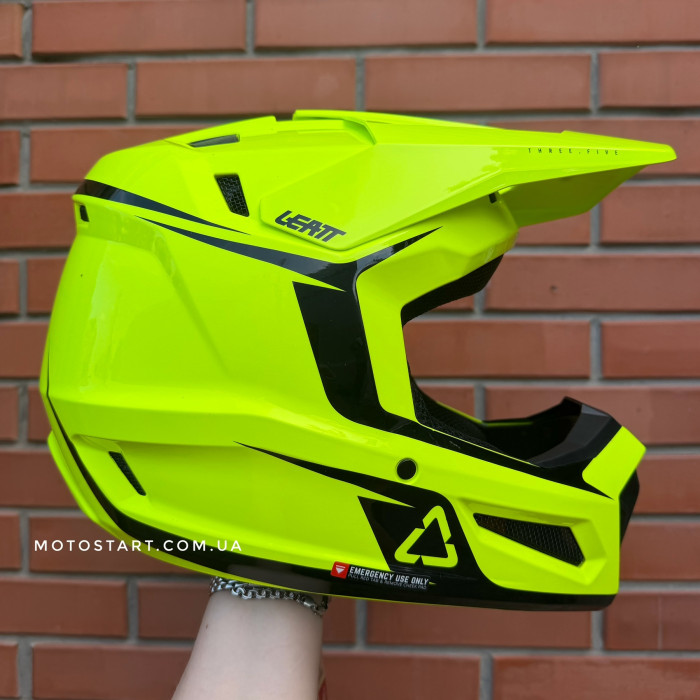 Шолом LEATT Moto 3.5 Helmet + Goggle [Neon Yellow]