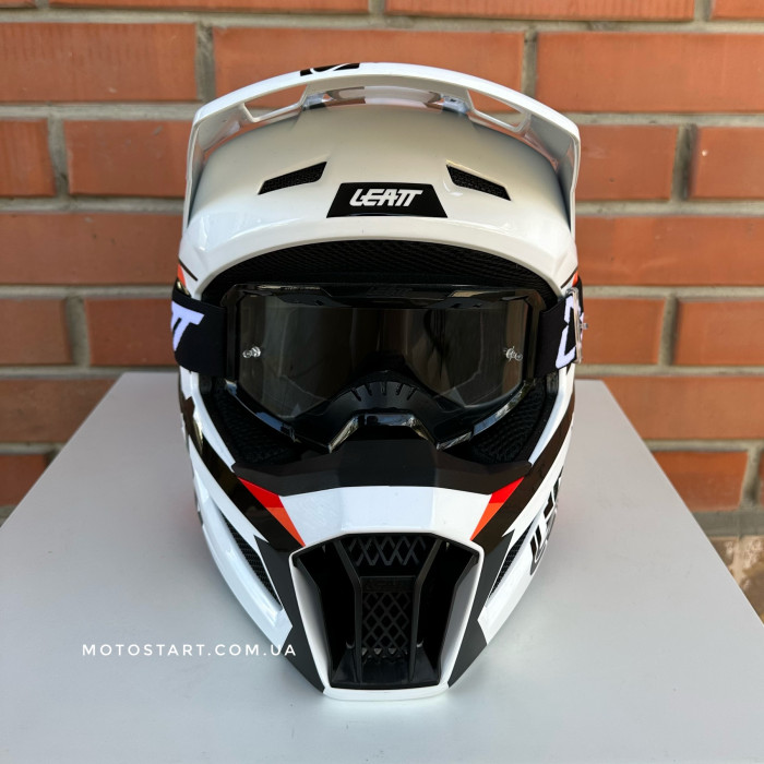 Шолом LEATT Moto 3.5 JR Helmet + Goggle [White]