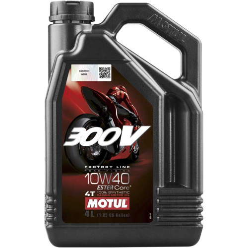 Масло Motul 300V 4T FACTORY LINE SAE ROAD RACING 10W40 (4L)