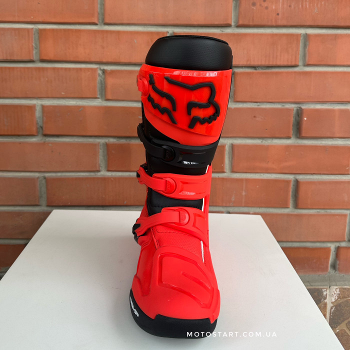 Мотоботи FOX COMP Youth Boot [Flo Red] підліткові