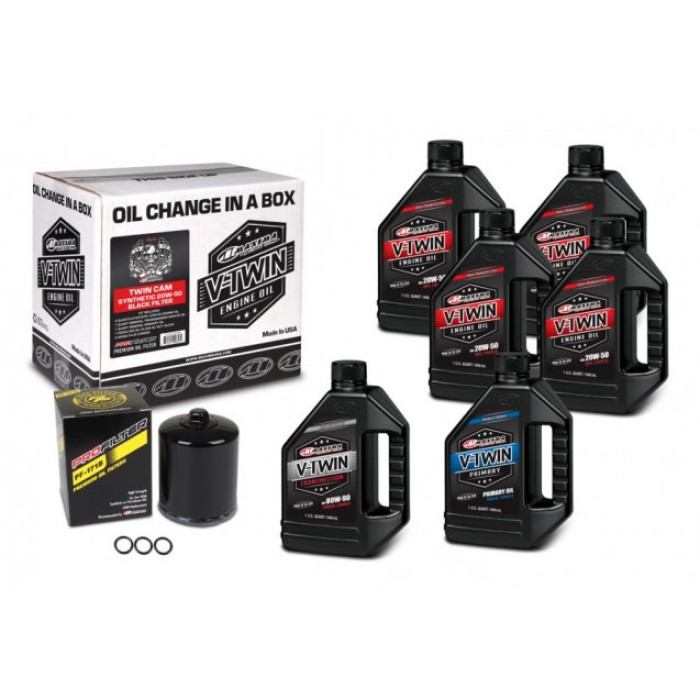Комплект Maxima V-TWIN TWIN-CAM Oil Change Kit - Syntetic [Black]