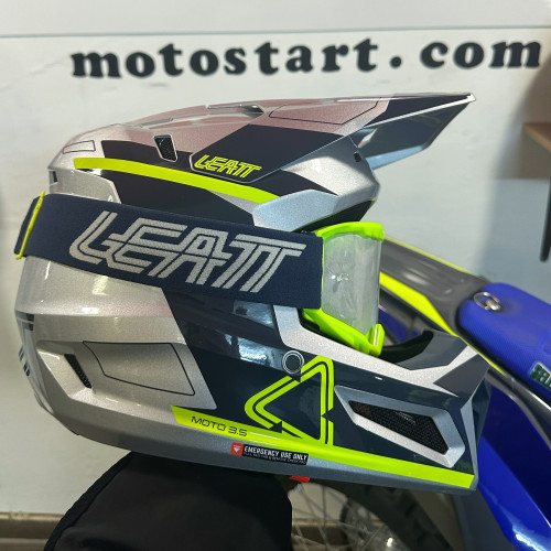 Шолом LEATT Helmet Moto 3.5 + Goggle (Steel)