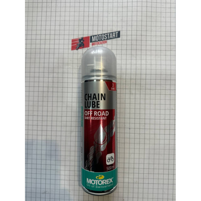 Змазка ланцюга Motorex Chain Lube Off Road (500мл) Clear