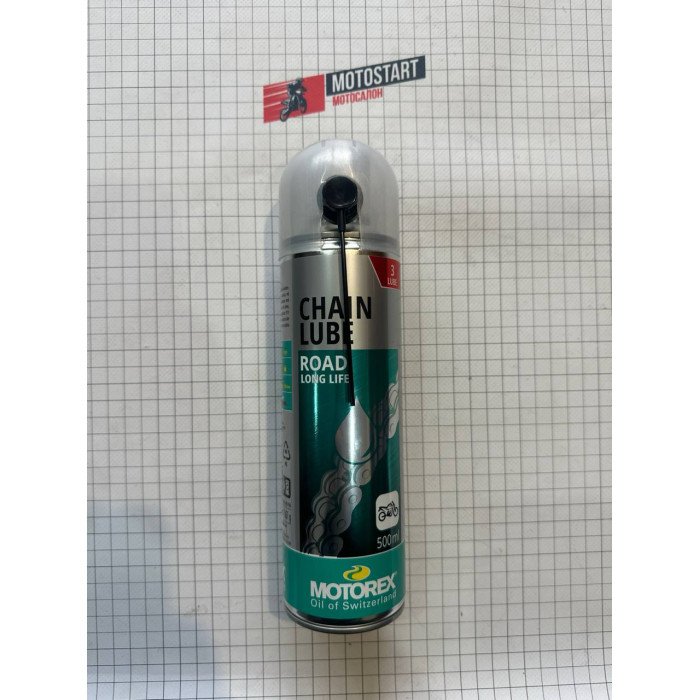 Змазка ланцюга Motorex Chain Lube Road (500мл) White