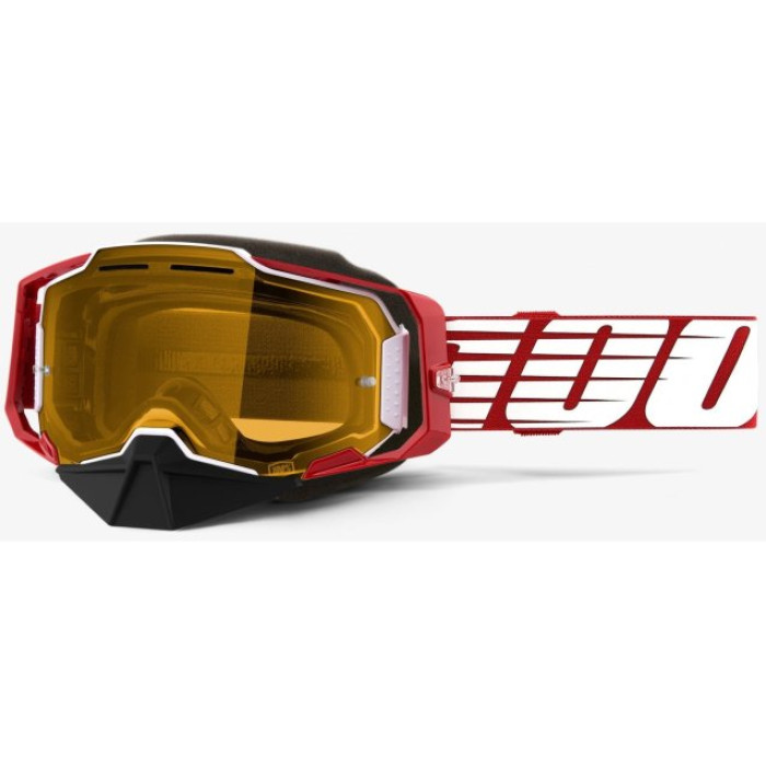 "Окуляри 100% ARMEGA Snowmobile Goggle [Oversized Deep Red]