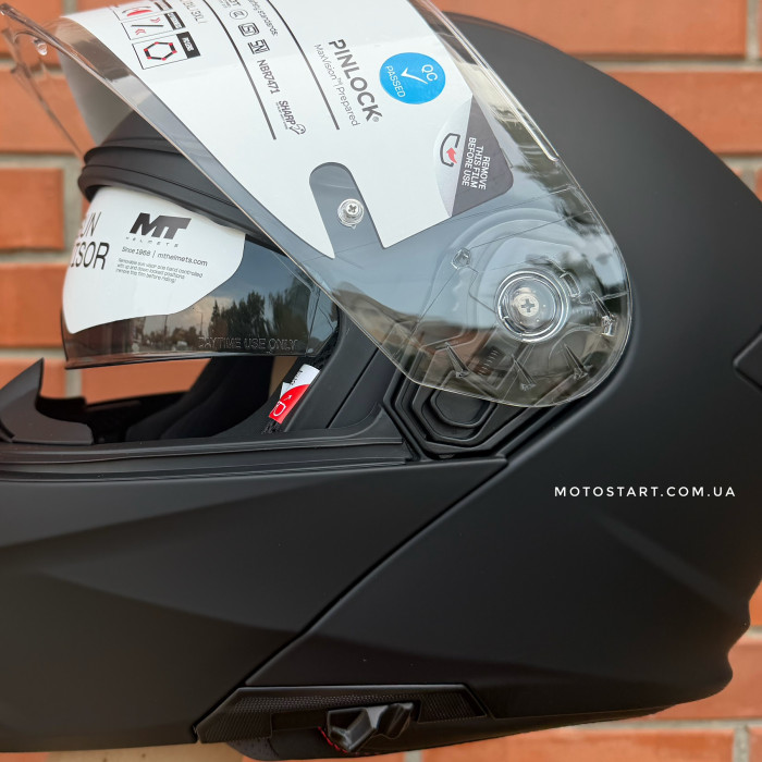 Шолом MT Genesis R SV Pure матовий чорний