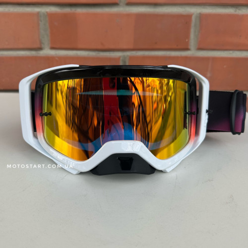 Мото окуляри FOX AIRSPACE II SPARK GOGGLE - STREAK (White)