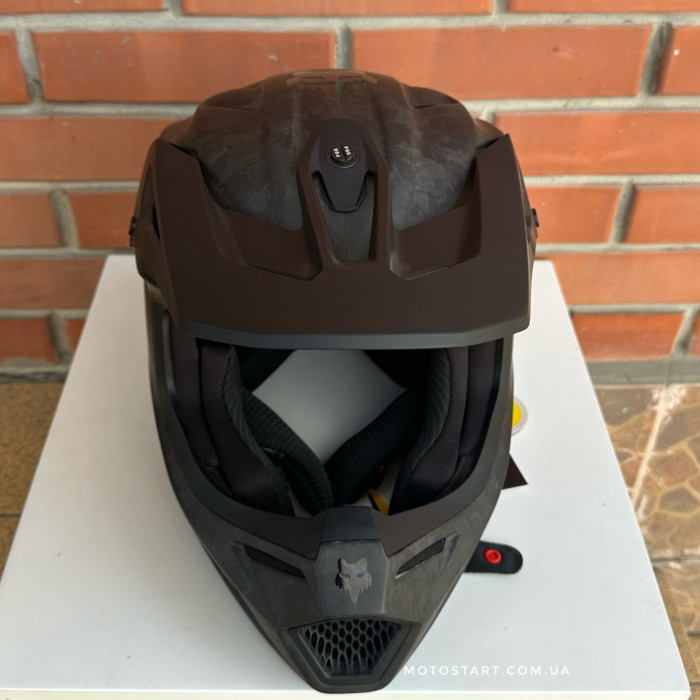 Шолом FOX V3 RS CARBON SOLID HELMET [Matte Black]