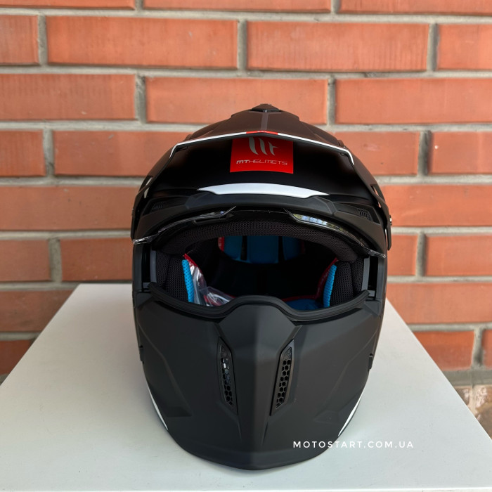 Мотошолом MT Streetfighter SV S матовий чорний
