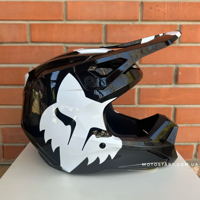 Шолом FOX V1 Helmet - SHIELD [Black]