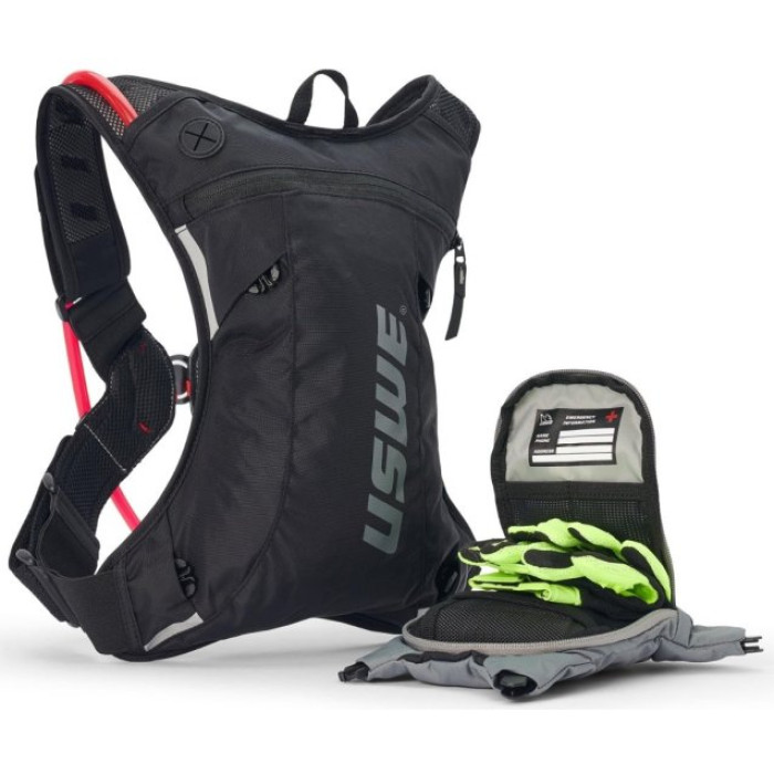 Рюкзак USWE MOTO HYDRO 3L Hydration Pack [Black]