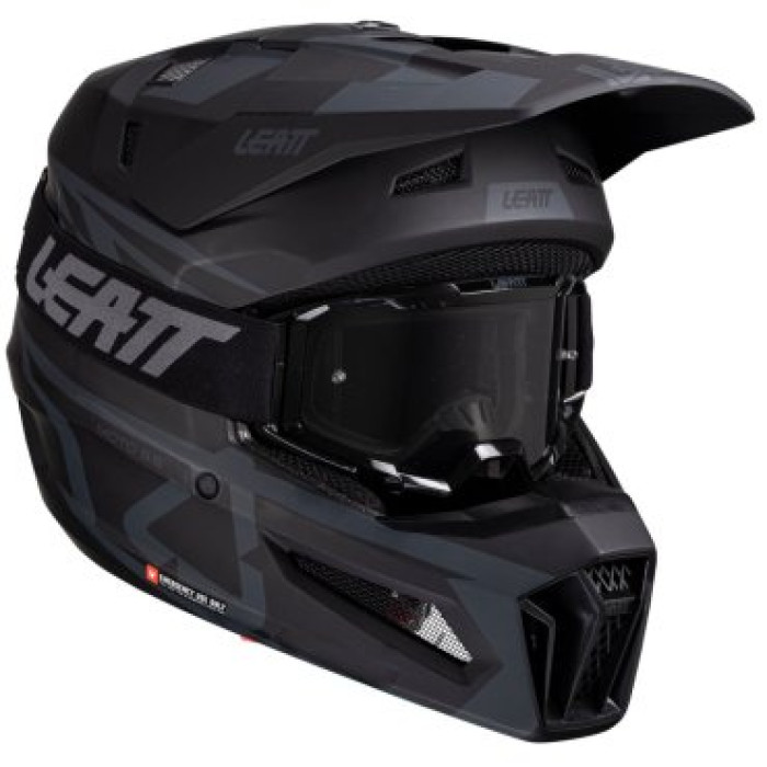 Шолом LEATT Helmet Moto 3.5 + Goggle (Stealth)