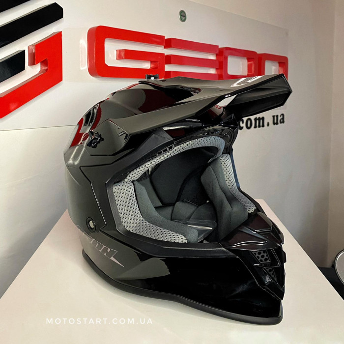 Шолом GEON 633 GLOSSY BLACK SOLID