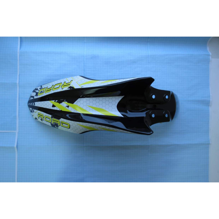 Крило переднє чорне з жовтою наклейкою -- X-Road Light 200/250