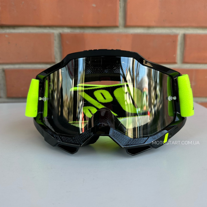 Окуляри 100% ACCURI 2 Goggle Neon Yellow - Clear Lens