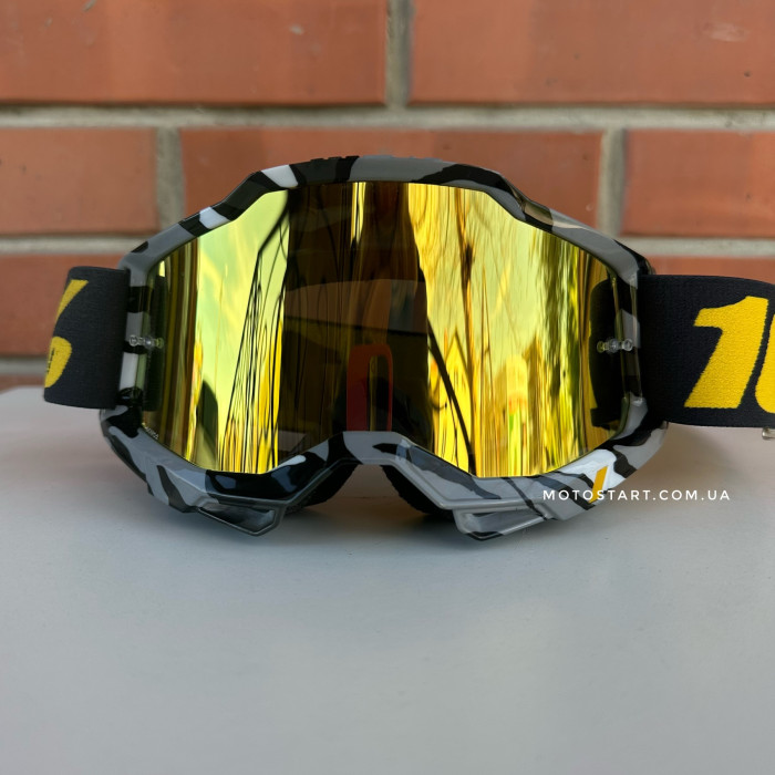 Мото окуляри 100% ACCURI 2 Goggle Ambush - Mirror Gold Lens