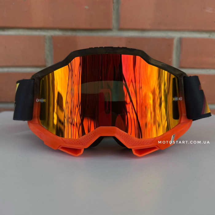 Мото окуляри 100% ACCURI 2 Goggle Stamino2 - Mirror Red Lens