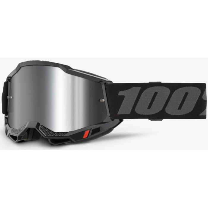 Мото окуляри 100% ACCURI 2 Goggle Black - Mirror Silver Lens