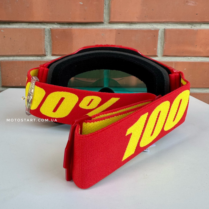 Окуляри 100% ACCURI 2 Goggle Red - Mirror Red Lens