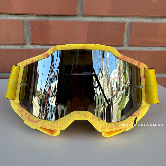 Мото окуляри 100% ACCURI 2 Goggle Razza - Mirror Silver Lens