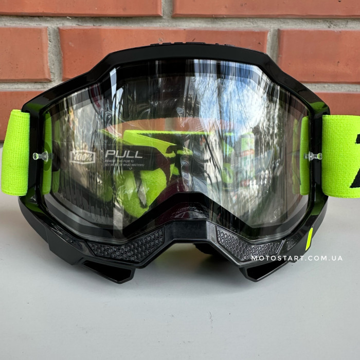 Мото окуляри 100% ACCURI 2 Enduro Goggle Neon Yellow - Clear Dual Lens