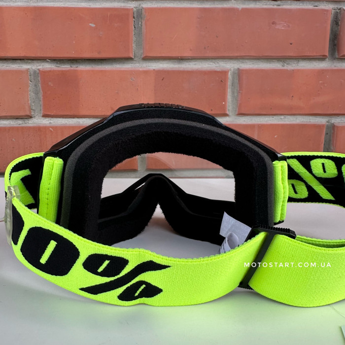 Мото окуляри 100% ACCURI 2 Enduro Goggle Neon Yellow - Clear Dual Lens