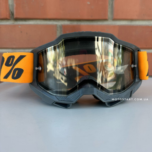 Мото окуляри 100% ACCURI 2 Enduro Goggle Orange - Clear Dual Lens