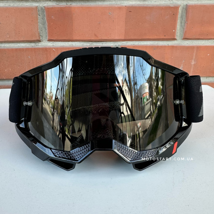 Мото окуляри 100% ACCURI 2 SAND Goggle Black - Smoke Lens