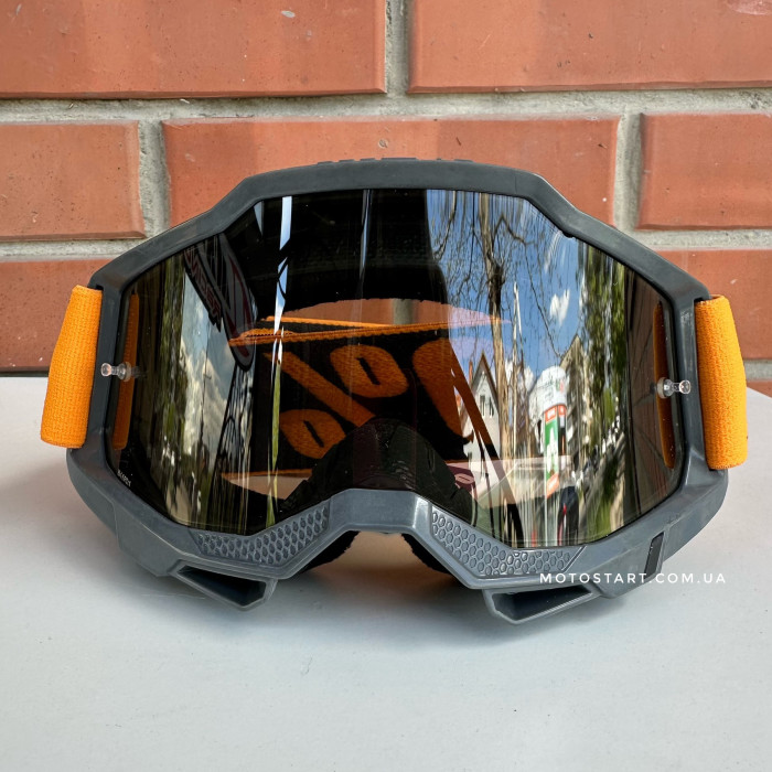 Мото окуляри 100% ACCURI 2 SAND Goggle Orange - Smoke Lens