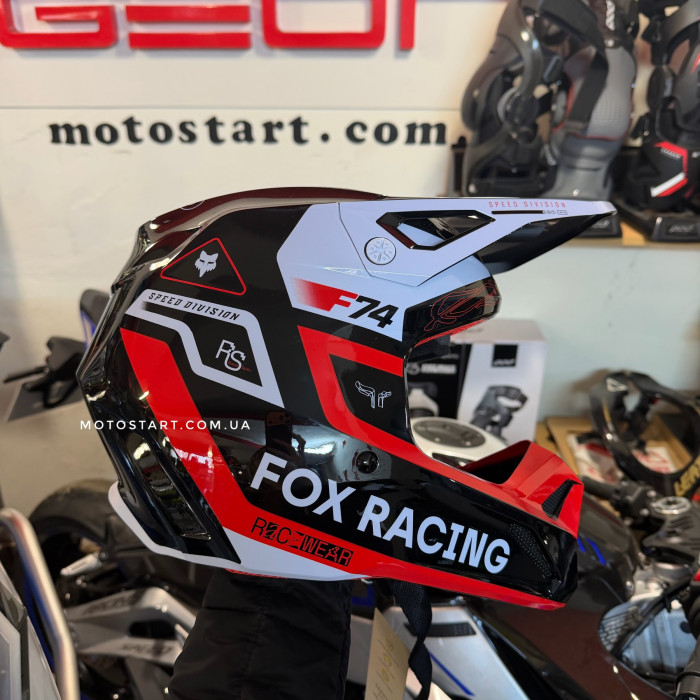 Шолом FOX V1 HELMET - RACE SPEC [Flo Red]