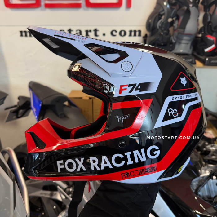 Шолом FOX V1 HELMET - RACE SPEC [Flo Red]