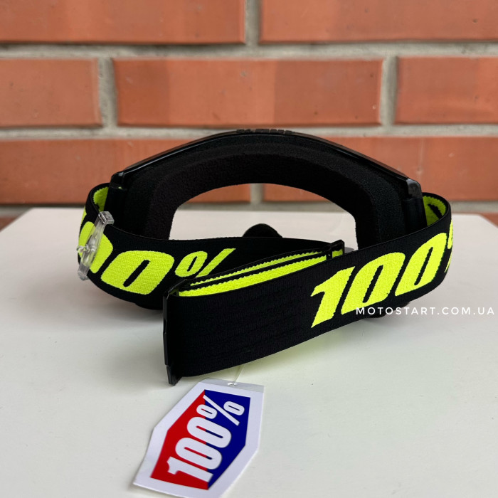Мото окуляри 100% STRATA 2 Goggle Solar Eclipse - Clear Lens