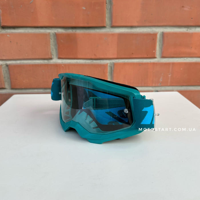 Мото окуляри 100% STRATA 2 Goggle Stone - Clear Lens