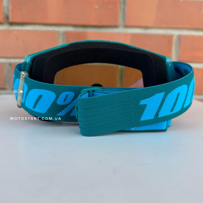 Мото окуляри 100% STRATA 2 Goggle Stone - Mirror Blue Lens