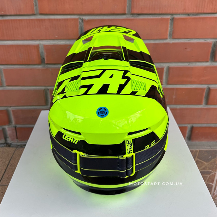 Шолом LEATT Helmet Moto 3.5 + Goggle (Citrus)