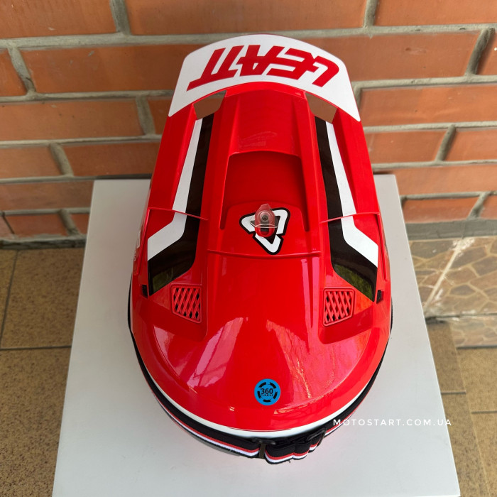Шолом LEATT Helmet Moto 3.5 + Goggle (Red and black)