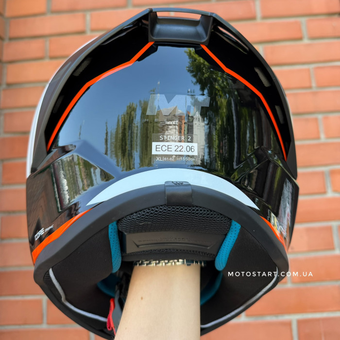 Шолом MT Stinger 2 Core B0 помаранчевий/чорний