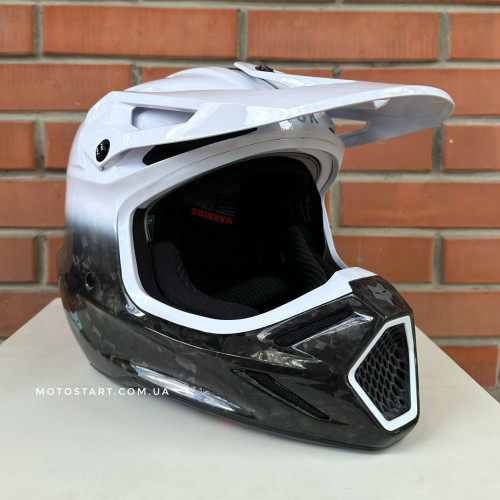 Шолом FOX V3 RS Helmet - GHOST [White]