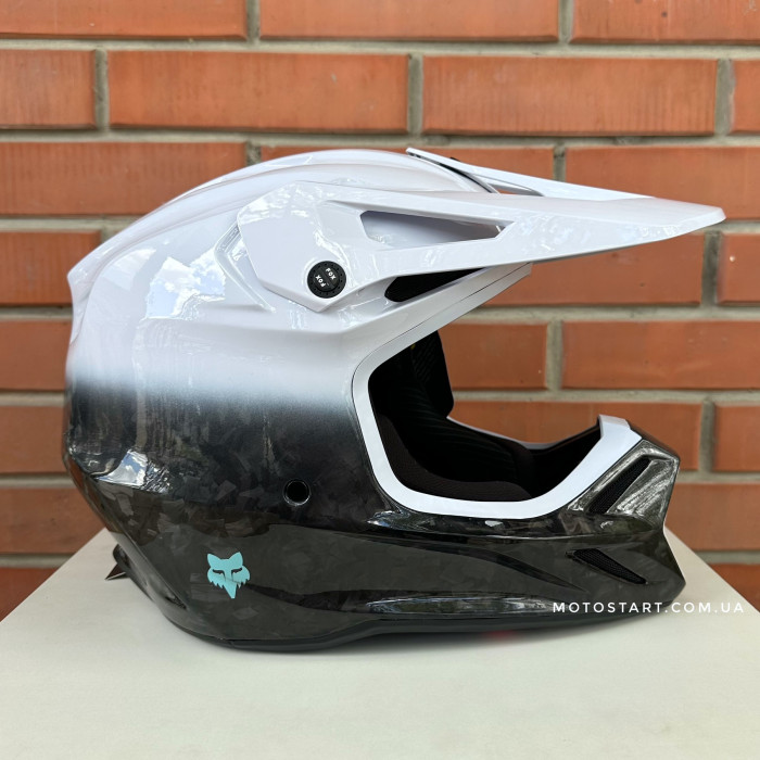 Шолом FOX V3 RS Helmet - GHOST [White]