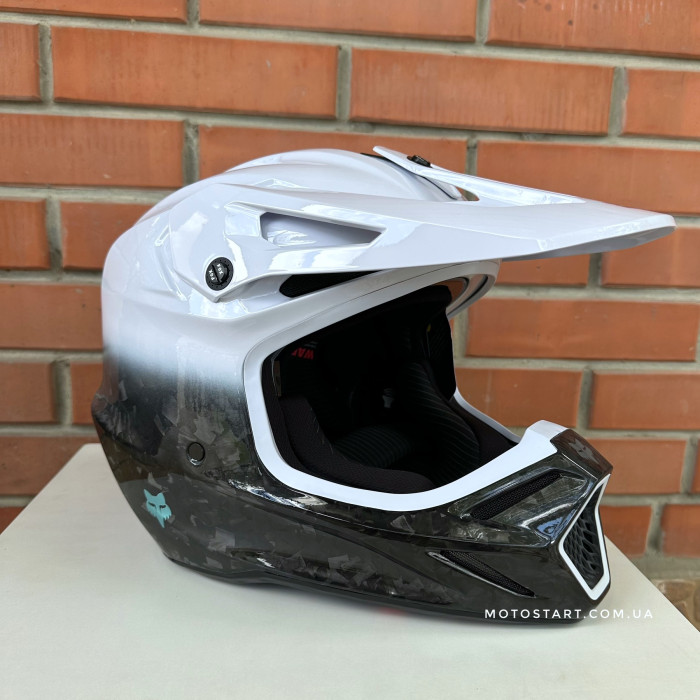 Шолом FOX V3 RS Helmet - GHOST [White]