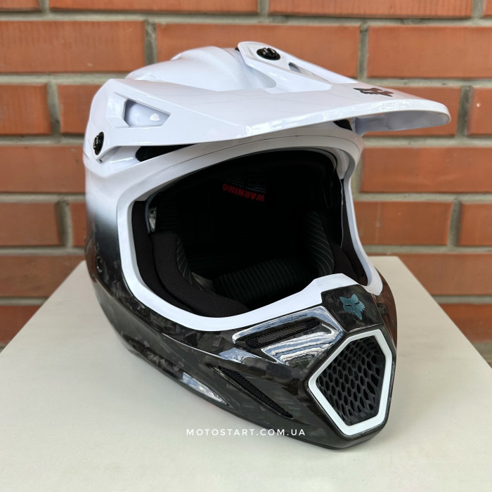Шолом FOX V3 RS Helmet - GHOST [White]