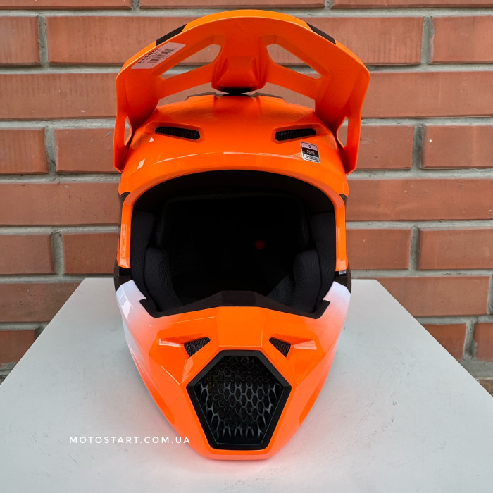Шолом FOX V1 Helmet - SHIELD [Flo Orange]