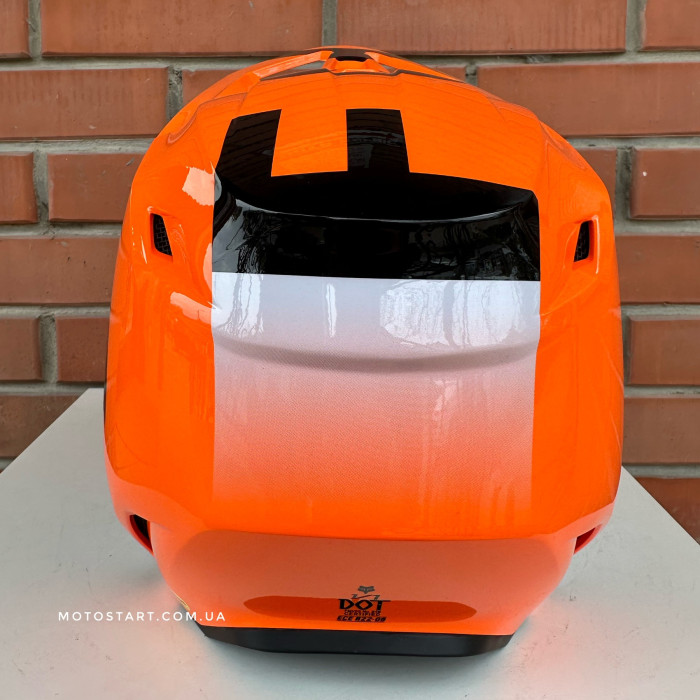 Шолом FOX V1 Helmet - SHIELD [Flo Orange]