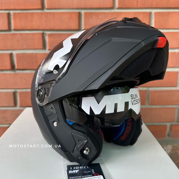 Шолом MT Atom 2 Pure чорний матовий