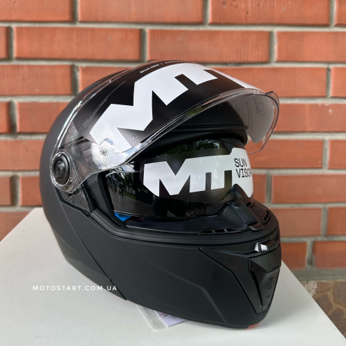 Шолом MT Atom 2 Pure чорний матовий
