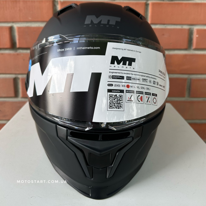 Шолом MT Braker SV Pure матовий чорний